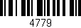 Código de barras (EAN, GTIN, SKU, ISBN): '4779'