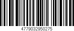 Código de barras (EAN, GTIN, SKU, ISBN): '4779032950275'
