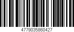 Código de barras (EAN, GTIN, SKU, ISBN): '4779035860427'