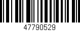 Código de barras (EAN, GTIN, SKU, ISBN): '47790529'