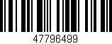 Código de barras (EAN, GTIN, SKU, ISBN): '47796499'