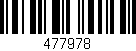 Código de barras (EAN, GTIN, SKU, ISBN): '477978'