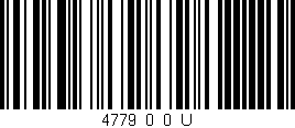 Código de barras (EAN, GTIN, SKU, ISBN): '4779_0_0_U'