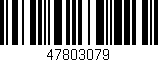 Código de barras (EAN, GTIN, SKU, ISBN): '47803079'