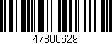 Código de barras (EAN, GTIN, SKU, ISBN): '47806629'