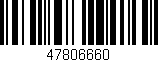 Código de barras (EAN, GTIN, SKU, ISBN): '47806660'