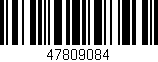 Código de barras (EAN, GTIN, SKU, ISBN): '47809084'