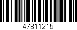 Código de barras (EAN, GTIN, SKU, ISBN): '47811215'