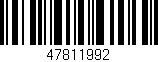 Código de barras (EAN, GTIN, SKU, ISBN): '47811992'