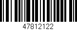 Código de barras (EAN, GTIN, SKU, ISBN): '47812122'