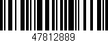Código de barras (EAN, GTIN, SKU, ISBN): '47812889'