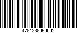 Código de barras (EAN, GTIN, SKU, ISBN): '4781338050092'