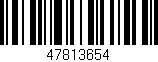 Código de barras (EAN, GTIN, SKU, ISBN): '47813654'