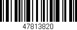Código de barras (EAN, GTIN, SKU, ISBN): '47813820'