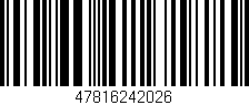 Código de barras (EAN, GTIN, SKU, ISBN): '47816242026'