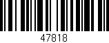Código de barras (EAN, GTIN, SKU, ISBN): '47818'