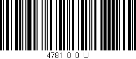 Código de barras (EAN, GTIN, SKU, ISBN): '4781_0_0_U'