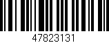 Código de barras (EAN, GTIN, SKU, ISBN): '47823131'