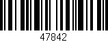Código de barras (EAN, GTIN, SKU, ISBN): '47842'