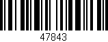 Código de barras (EAN, GTIN, SKU, ISBN): '47843'