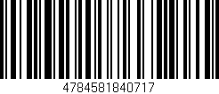 Código de barras (EAN, GTIN, SKU, ISBN): '4784581840717'