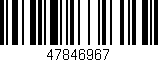 Código de barras (EAN, GTIN, SKU, ISBN): '47846967'