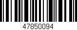 Código de barras (EAN, GTIN, SKU, ISBN): '47850094'