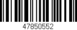 Código de barras (EAN, GTIN, SKU, ISBN): '47850552'