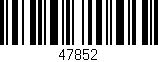 Código de barras (EAN, GTIN, SKU, ISBN): '47852'