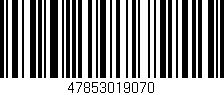 Código de barras (EAN, GTIN, SKU, ISBN): '47853019070'