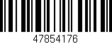 Código de barras (EAN, GTIN, SKU, ISBN): '47854176'