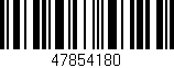 Código de barras (EAN, GTIN, SKU, ISBN): '47854180'