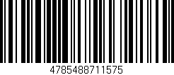 Código de barras (EAN, GTIN, SKU, ISBN): '4785488711575'