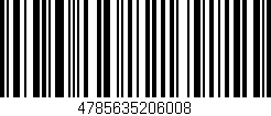 Código de barras (EAN, GTIN, SKU, ISBN): '4785635206008'