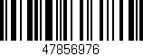 Código de barras (EAN, GTIN, SKU, ISBN): '47856976'