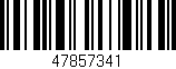 Código de barras (EAN, GTIN, SKU, ISBN): '47857341'