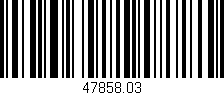 Código de barras (EAN, GTIN, SKU, ISBN): '47858.03'