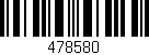 Código de barras (EAN, GTIN, SKU, ISBN): '478580'