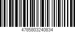 Código de barras (EAN, GTIN, SKU, ISBN): '4785803240834'