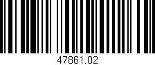 Código de barras (EAN, GTIN, SKU, ISBN): '47861.02'