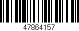 Código de barras (EAN, GTIN, SKU, ISBN): '47864157'