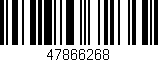 Código de barras (EAN, GTIN, SKU, ISBN): '47866268'