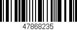Código de barras (EAN, GTIN, SKU, ISBN): '47868235'