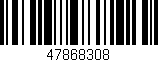 Código de barras (EAN, GTIN, SKU, ISBN): '47868308'