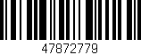 Código de barras (EAN, GTIN, SKU, ISBN): '47872779'
