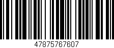 Código de barras (EAN, GTIN, SKU, ISBN): '47875767607'