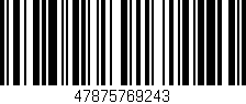 Código de barras (EAN, GTIN, SKU, ISBN): '47875769243'