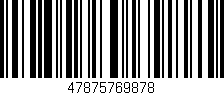 Código de barras (EAN, GTIN, SKU, ISBN): '47875769878'