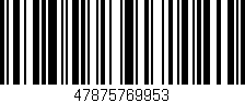 Código de barras (EAN, GTIN, SKU, ISBN): '47875769953'