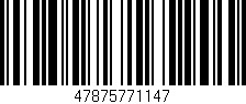 Código de barras (EAN, GTIN, SKU, ISBN): '47875771147'